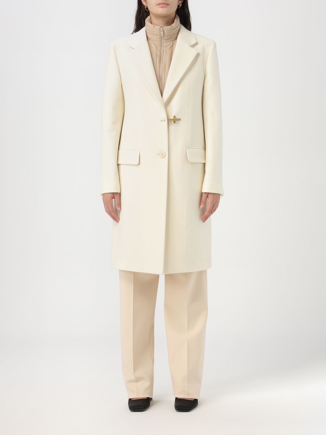 Fay Coat FAY Woman colour Yellow Cream