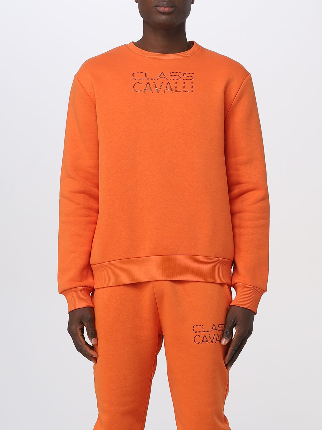 Class Roberto Cavalli Sweatshirt CLASS ROBERTO CAVALLI Men colour Orange