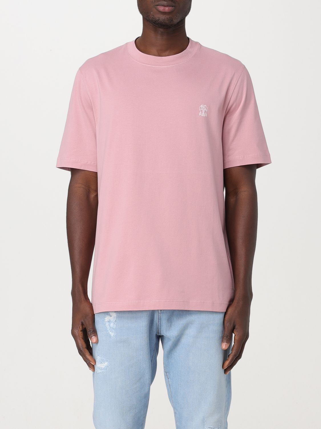 Brunello Cucinelli T-Shirt BRUNELLO CUCINELLI Men colour Pink