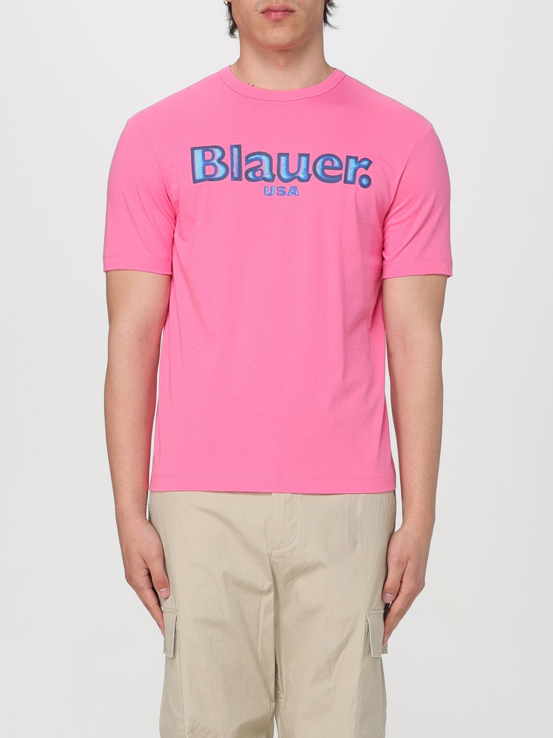 Blauer T-Shirt BLAUER Men colour Pink