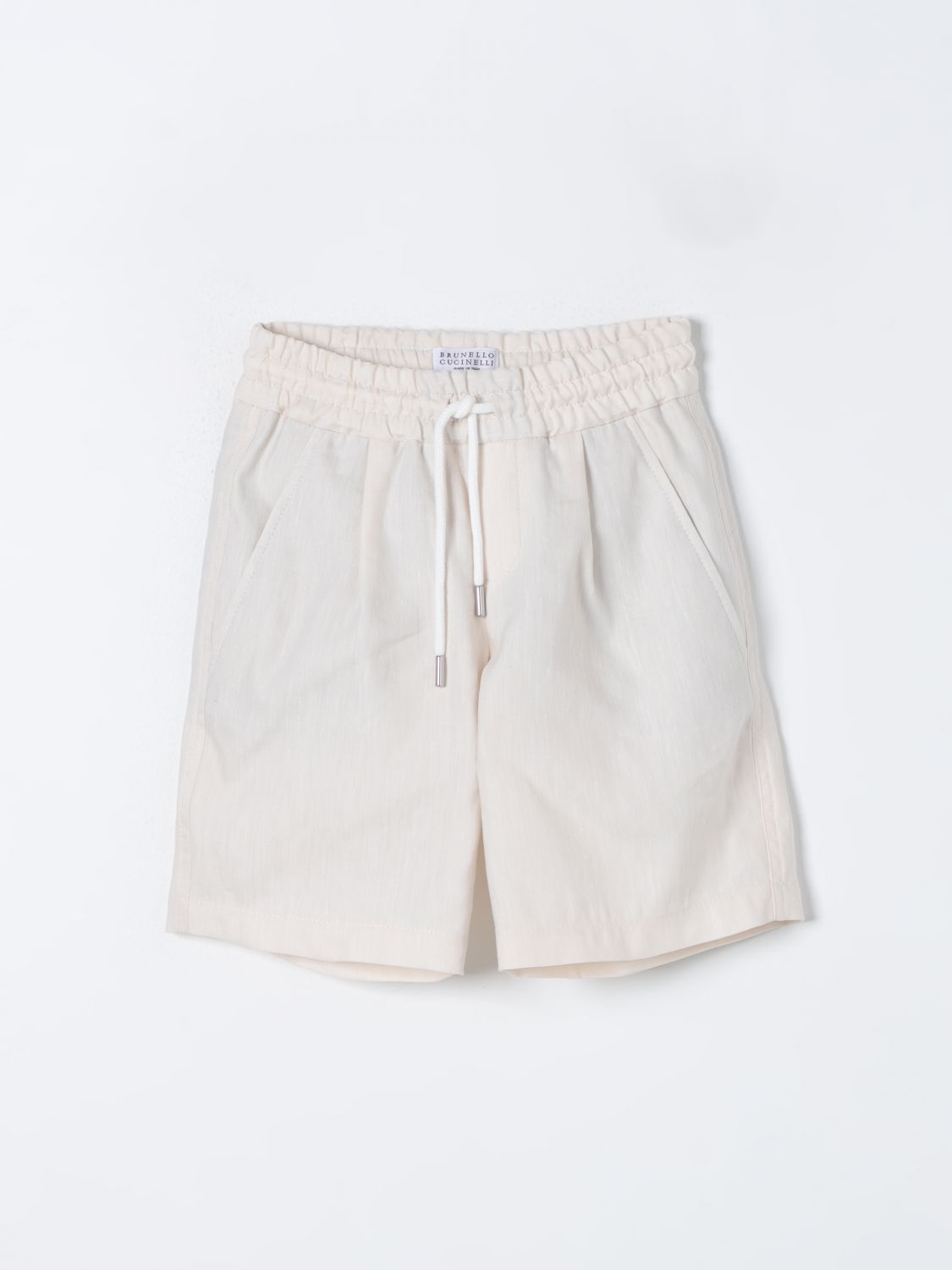 Brunello Cucinelli Shorts BRUNELLO CUCINELLI Kids colour Yellow Cream