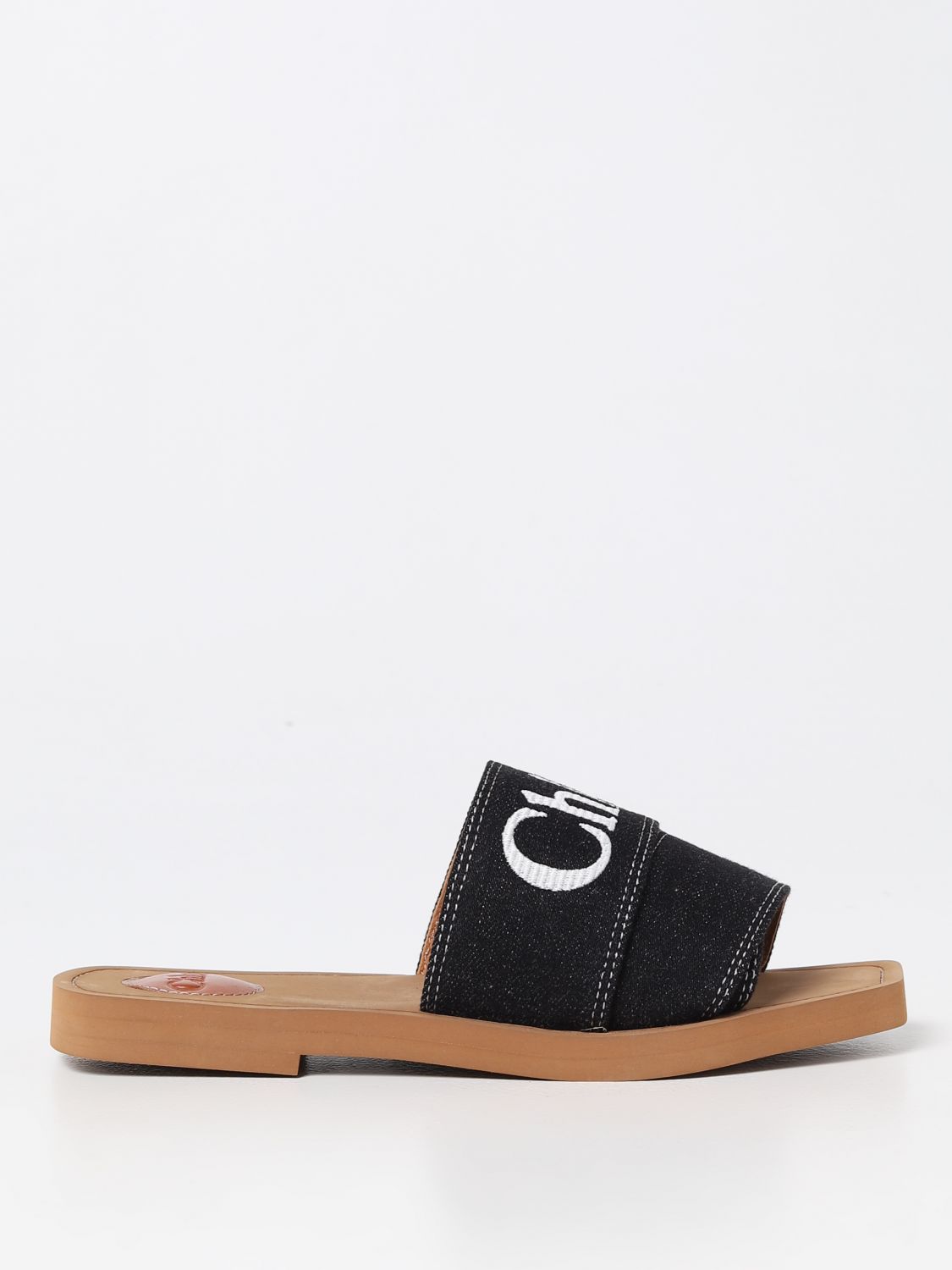 Chloé Flat Sandals CHLOÉ Woman colour Black