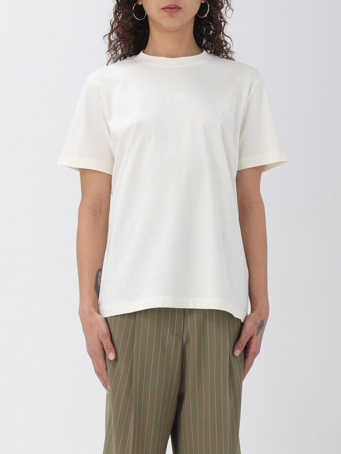 Msgm T-Shirt MSGM Woman colour White