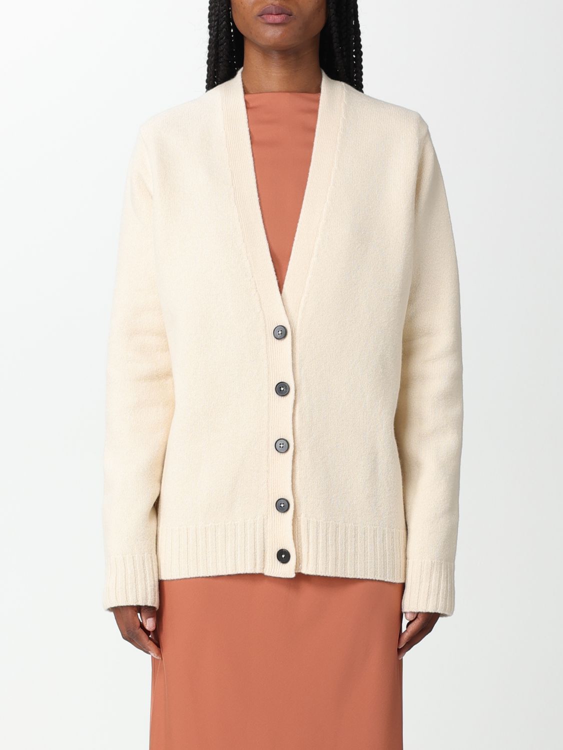 Jil Sander Cardigan JIL SANDER Woman colour Yellow Cream