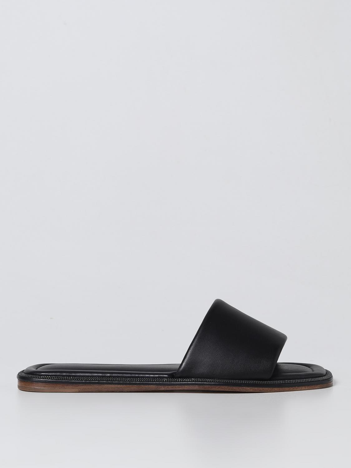 Brunello Cucinelli Flat Sandals BRUNELLO CUCINELLI Woman colour Black