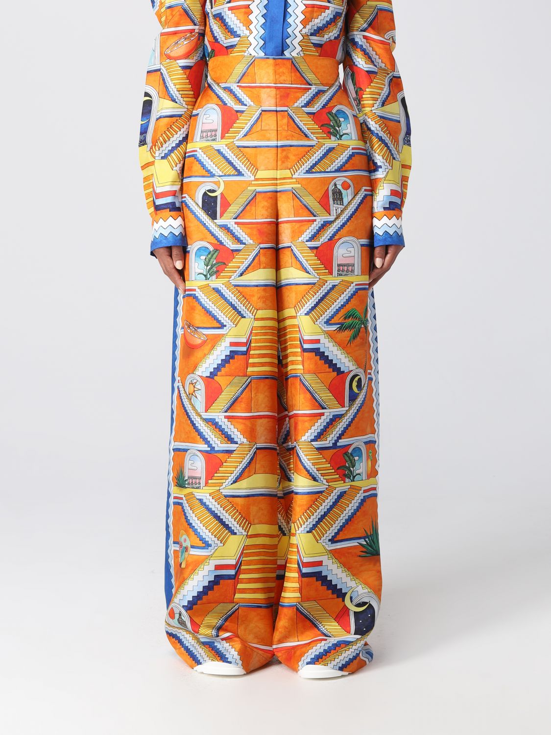 Casablanca Trousers CASABLANCA Woman colour Orange