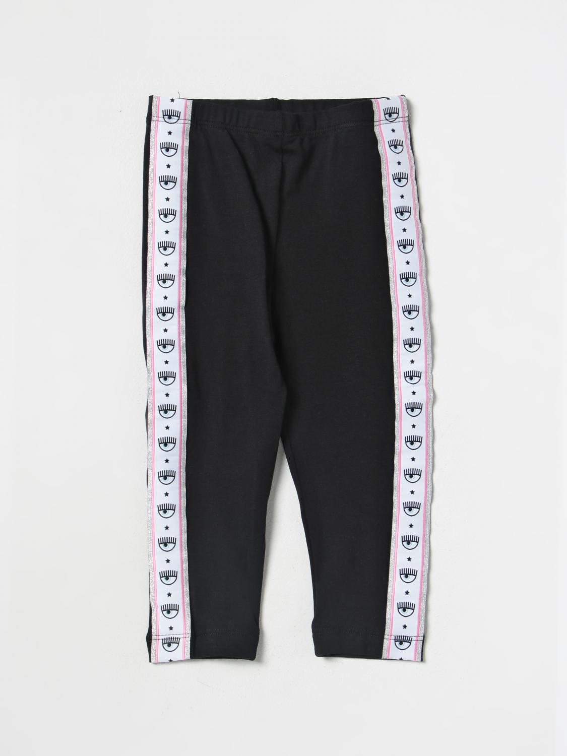 CHIARA FERRAGNI Trousers CHIARA FERRAGNI Kids colour Black