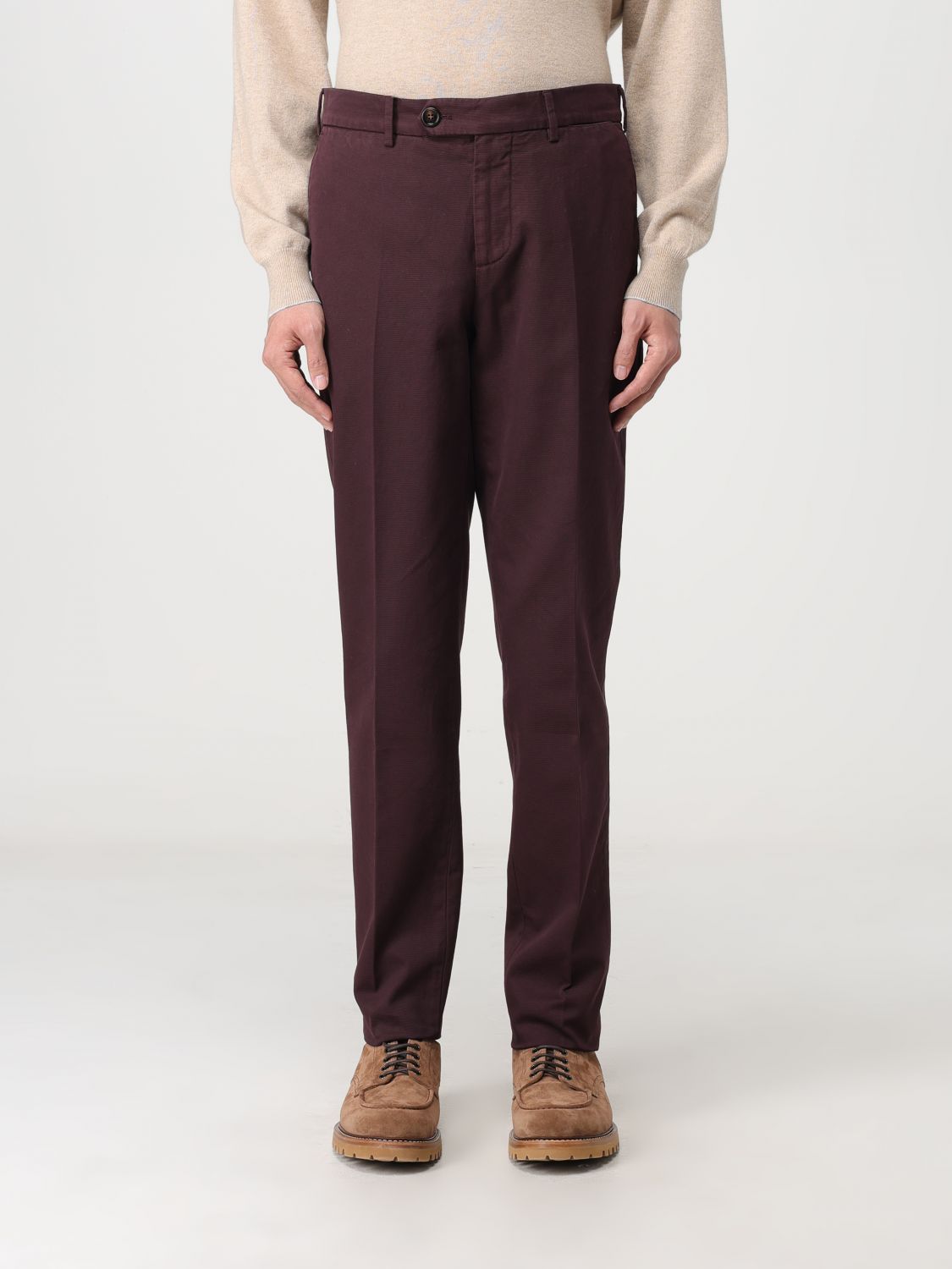 Brunello Cucinelli Trousers BRUNELLO CUCINELLI Men colour Violet