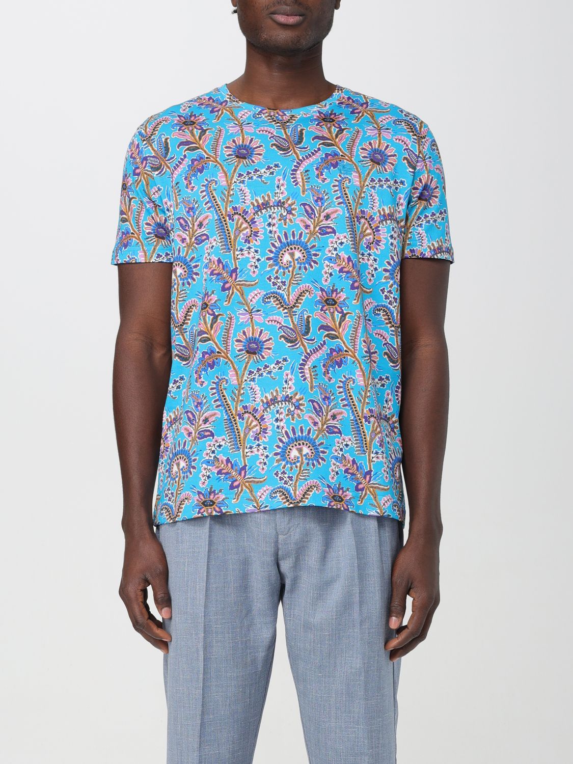 Etro T-Shirt ETRO Men colour Gnawed Blue