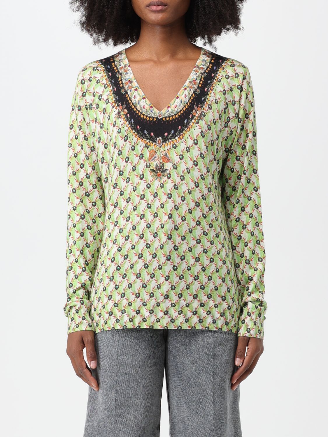 Etro Jumper ETRO Woman colour Green