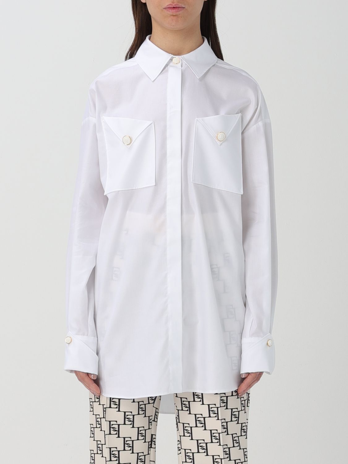 Elisabetta Franchi Shirt ELISABETTA FRANCHI Woman colour White