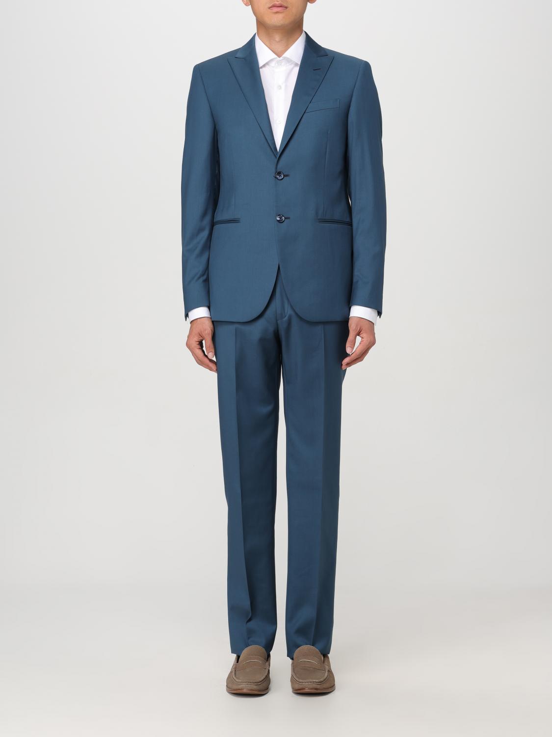 Corneliani Suit CORNELIANI Men color Petroleum Blue