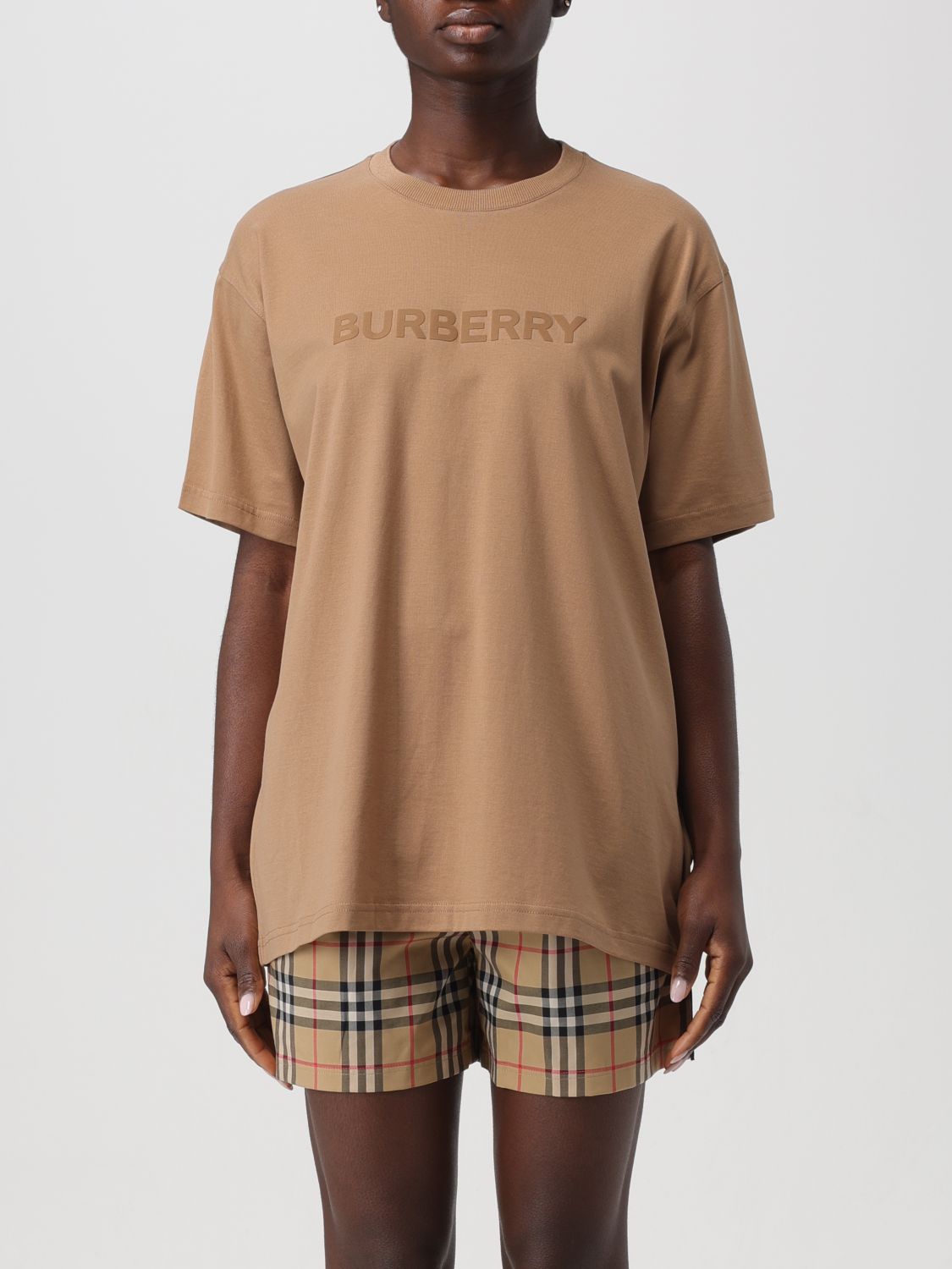 Burberry T-Shirt BURBERRY Woman colour Brown