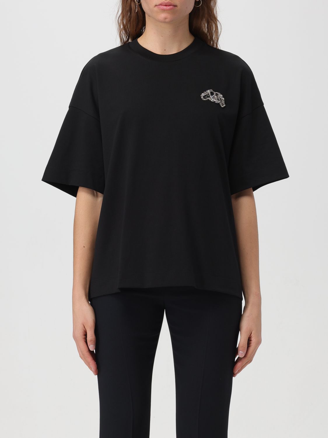 Alexander McQueen T-Shirt ALEXANDER MCQUEEN Woman colour Black