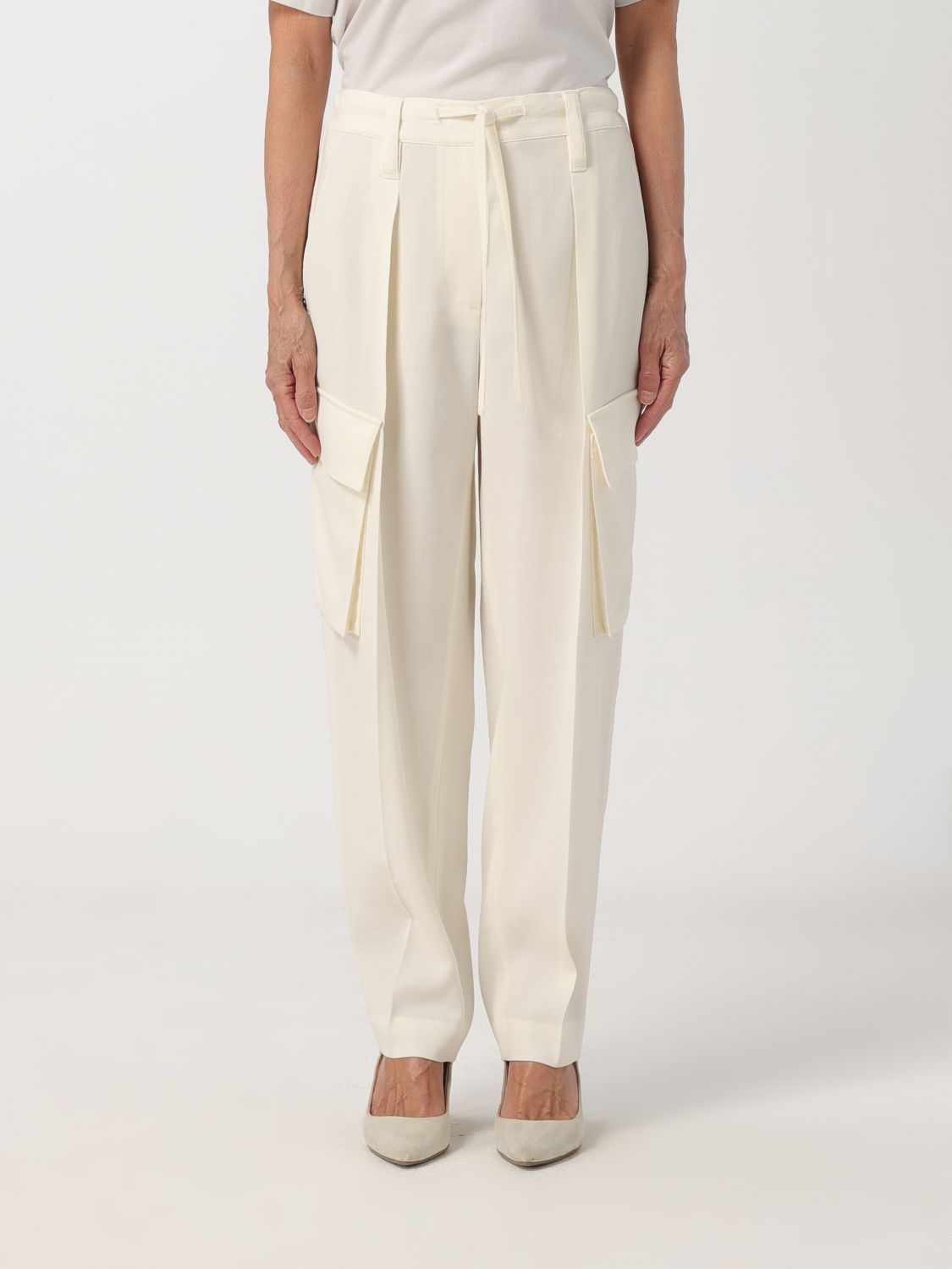 Brunello Cucinelli Trousers BRUNELLO CUCINELLI Woman colour White