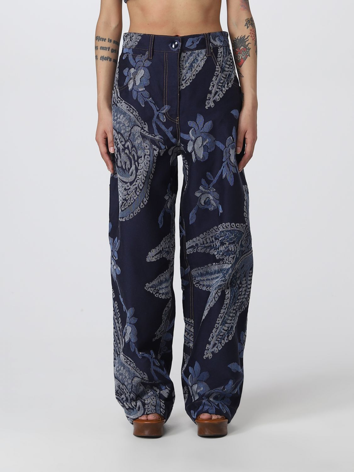 Etro Jeans ETRO Woman colour Denim