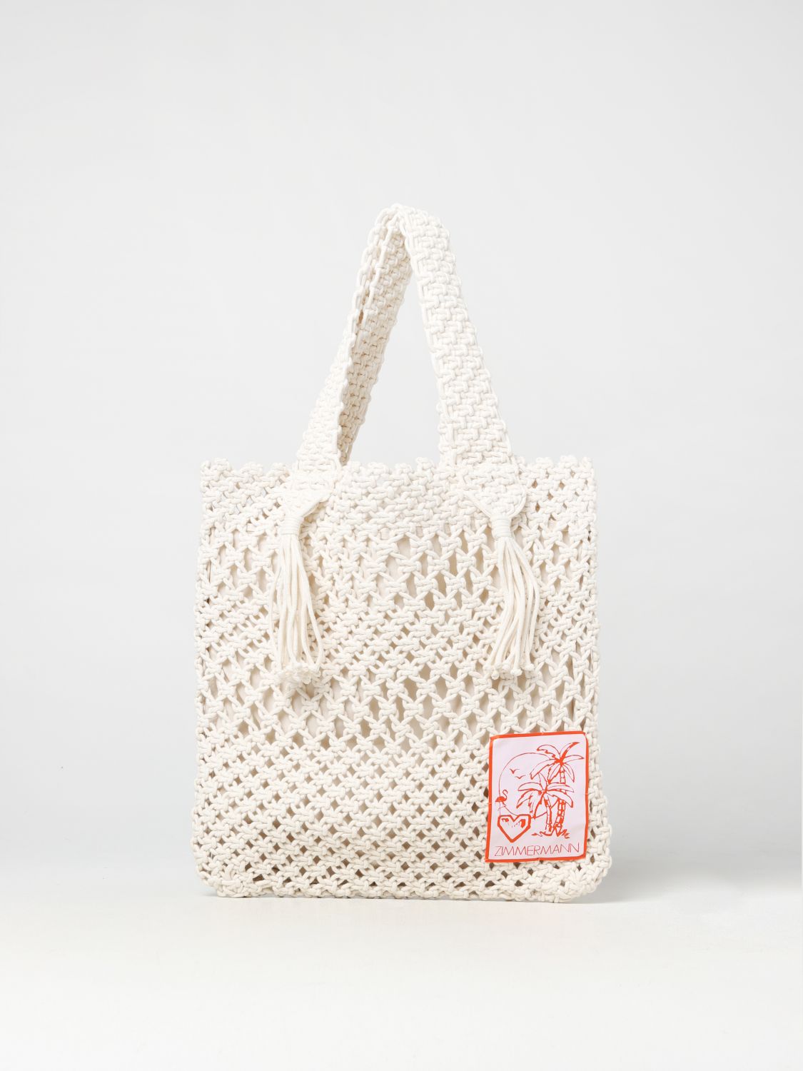 Zimmermann Tote Bags ZIMMERMANN Woman colour Beige