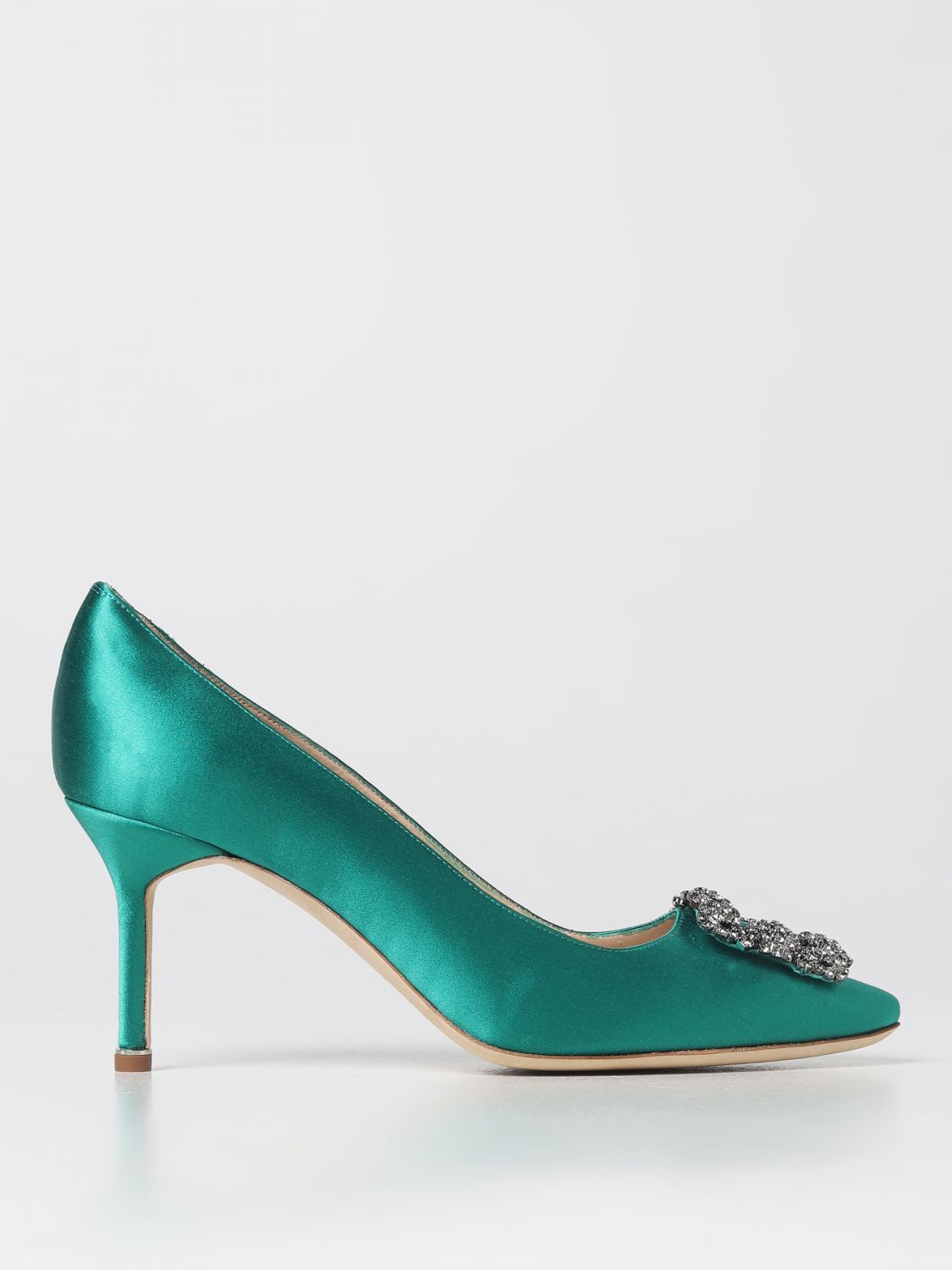 Manolo Blahnik Court Shoes MANOLO BLAHNIK Woman colour Emerald