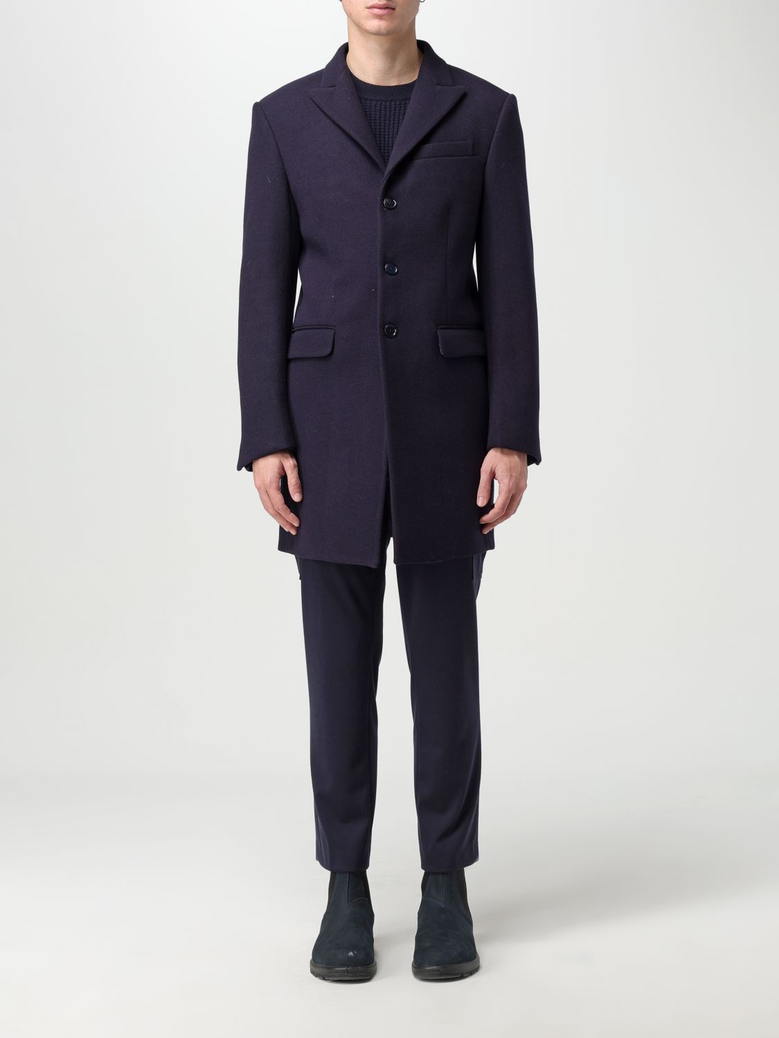 Daniele Alessandrini Coat DANIELE ALESSANDRINI Men colour Blue