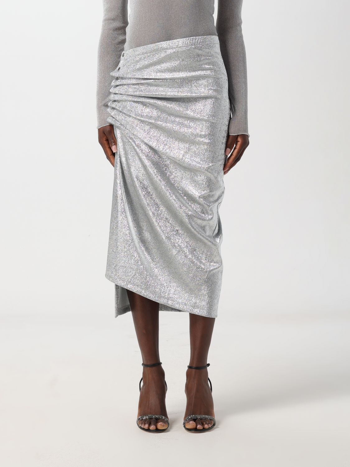 Rabanne Skirt RABANNE Woman color Silver