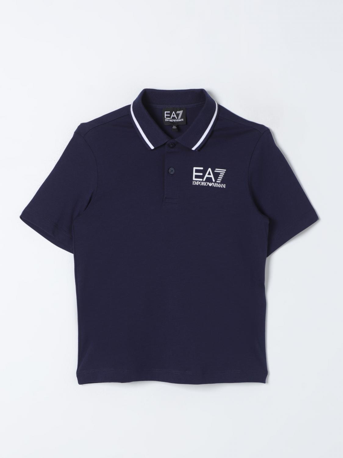 EA7 Polo Shirt EA7 Kids colour Blue