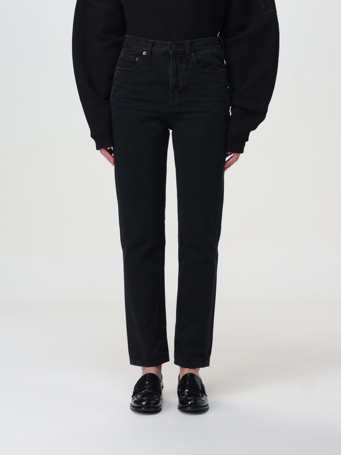 Saint Laurent Jeans SAINT LAURENT Woman colour Black