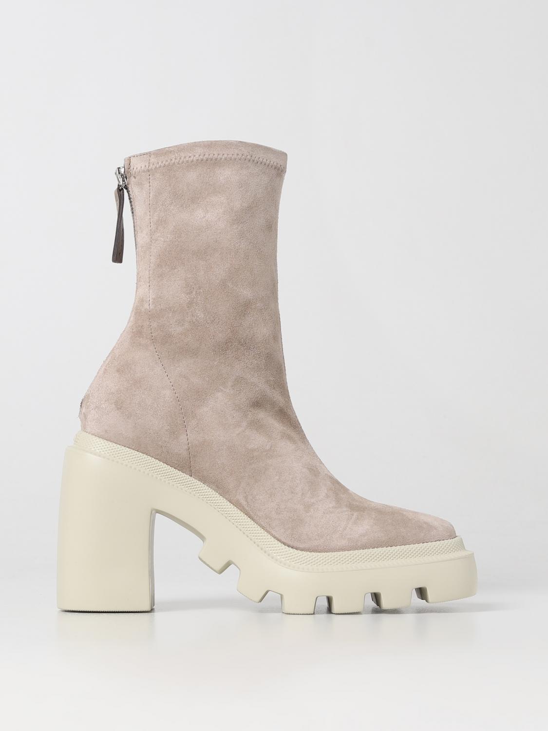 Vic Matié Flat Ankle Boots VIC MATIÉ Woman colour Beige