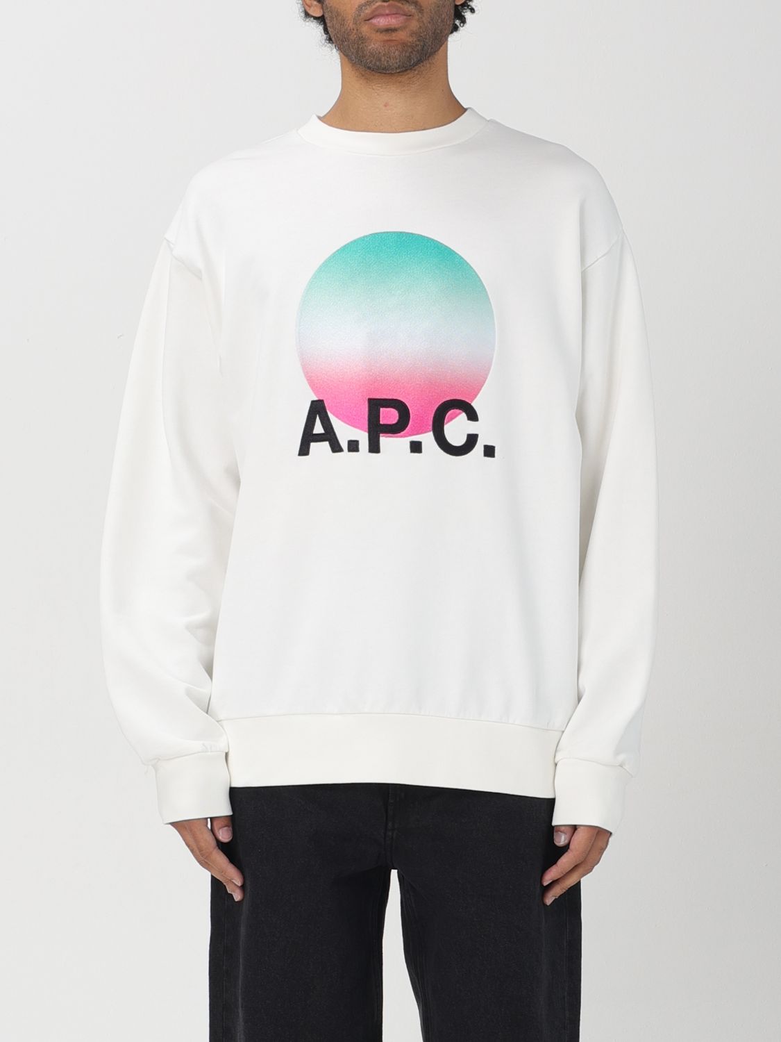 A.P.C. Sweatshirt A.P.C. Men colour Yellow Cream