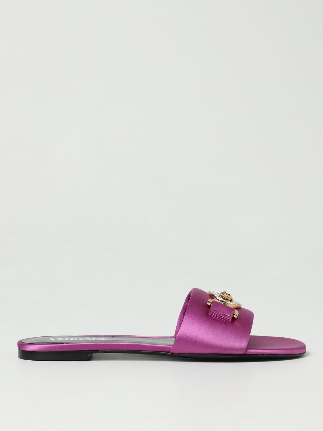 Versace Flat Sandals VERSACE Woman colour Violet