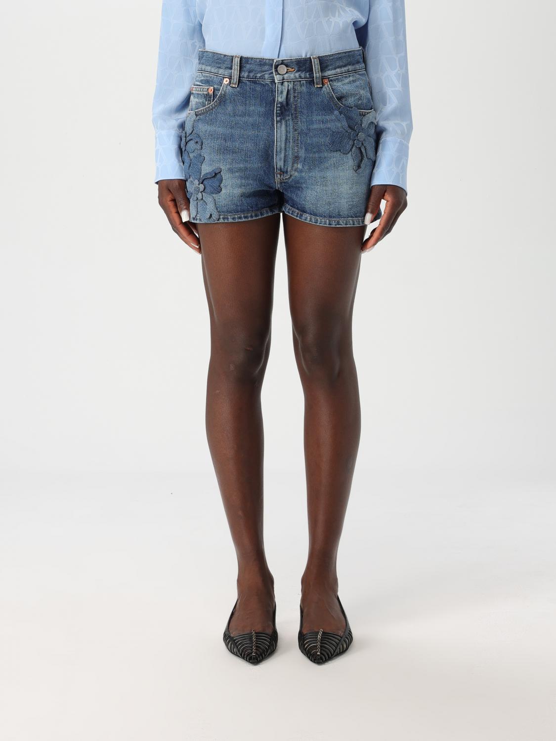 Valentino Short VALENTINO Woman color Denim