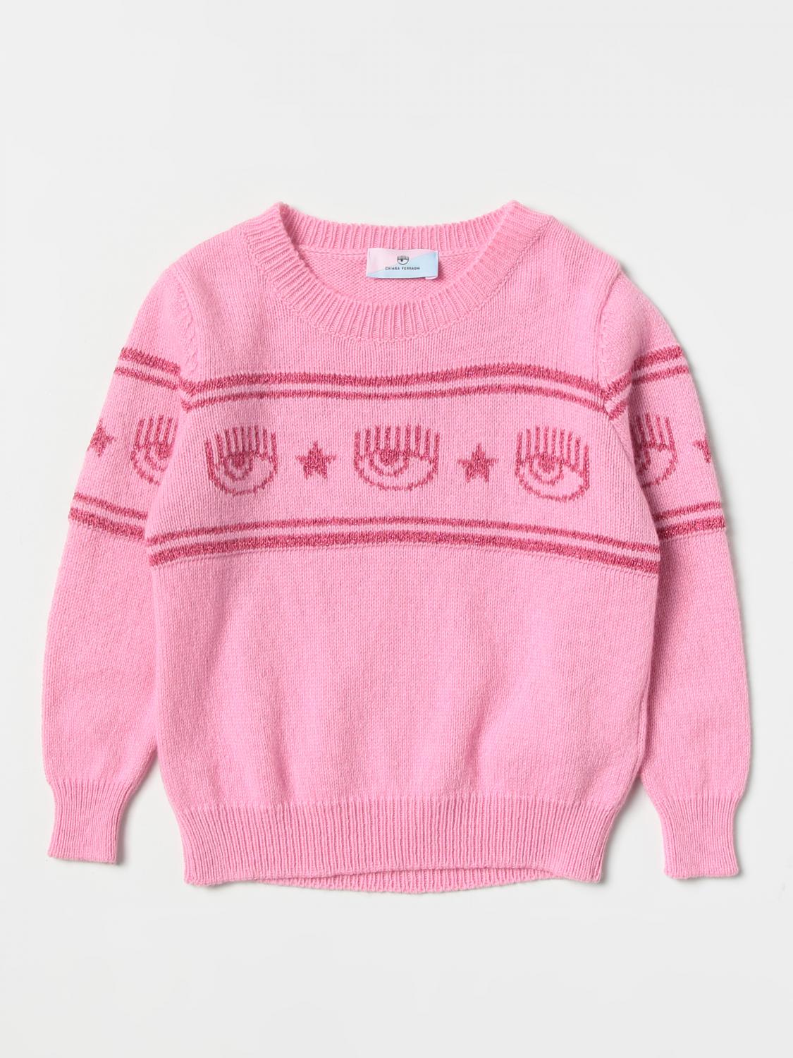 CHIARA FERRAGNI Jumper CHIARA FERRAGNI Kids colour Pink