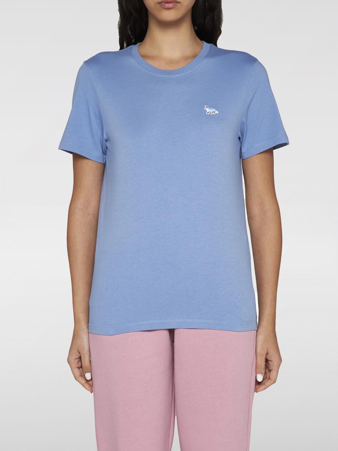 Maison Kitsuné T-Shirt MAISON KITSUNÉ Woman color Blue