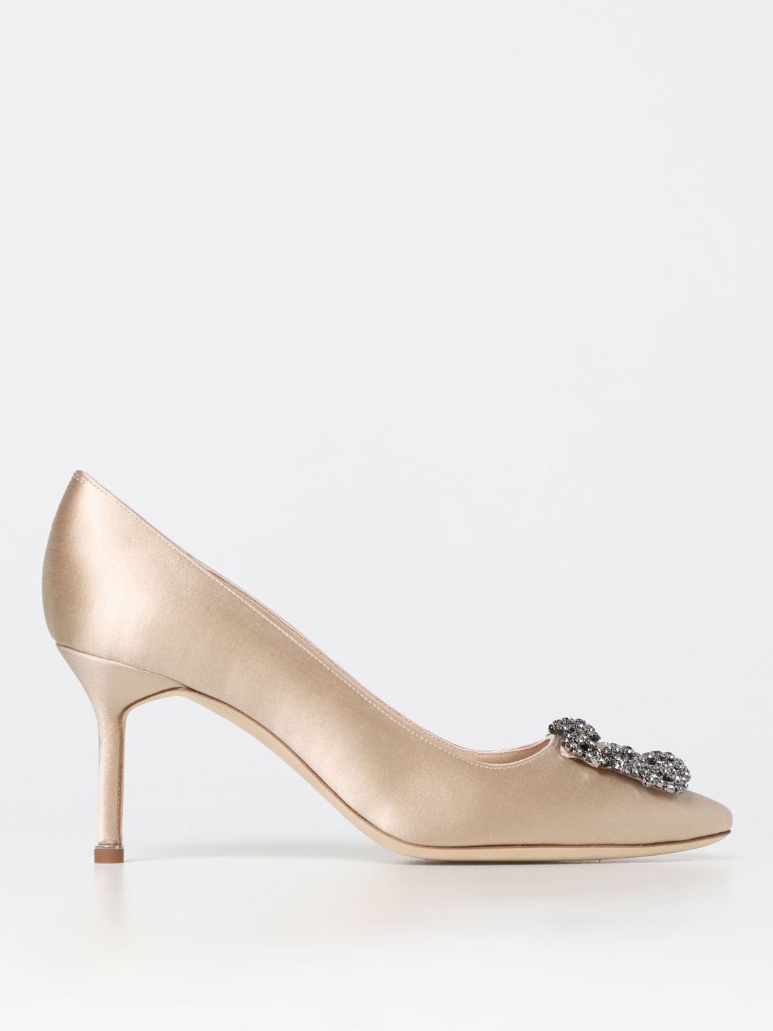 Manolo Blahnik Court Shoes MANOLO BLAHNIK Woman colour Champagne