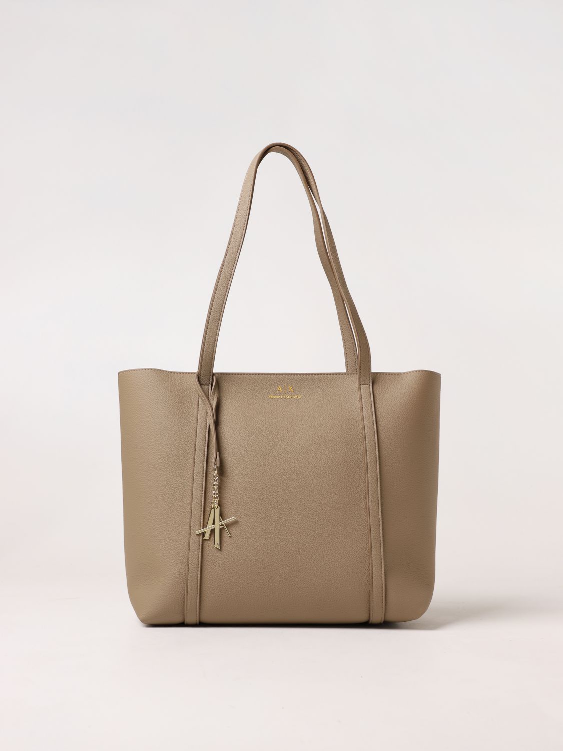 Armani Exchange Tote Bags ARMANI EXCHANGE Woman colour Beige