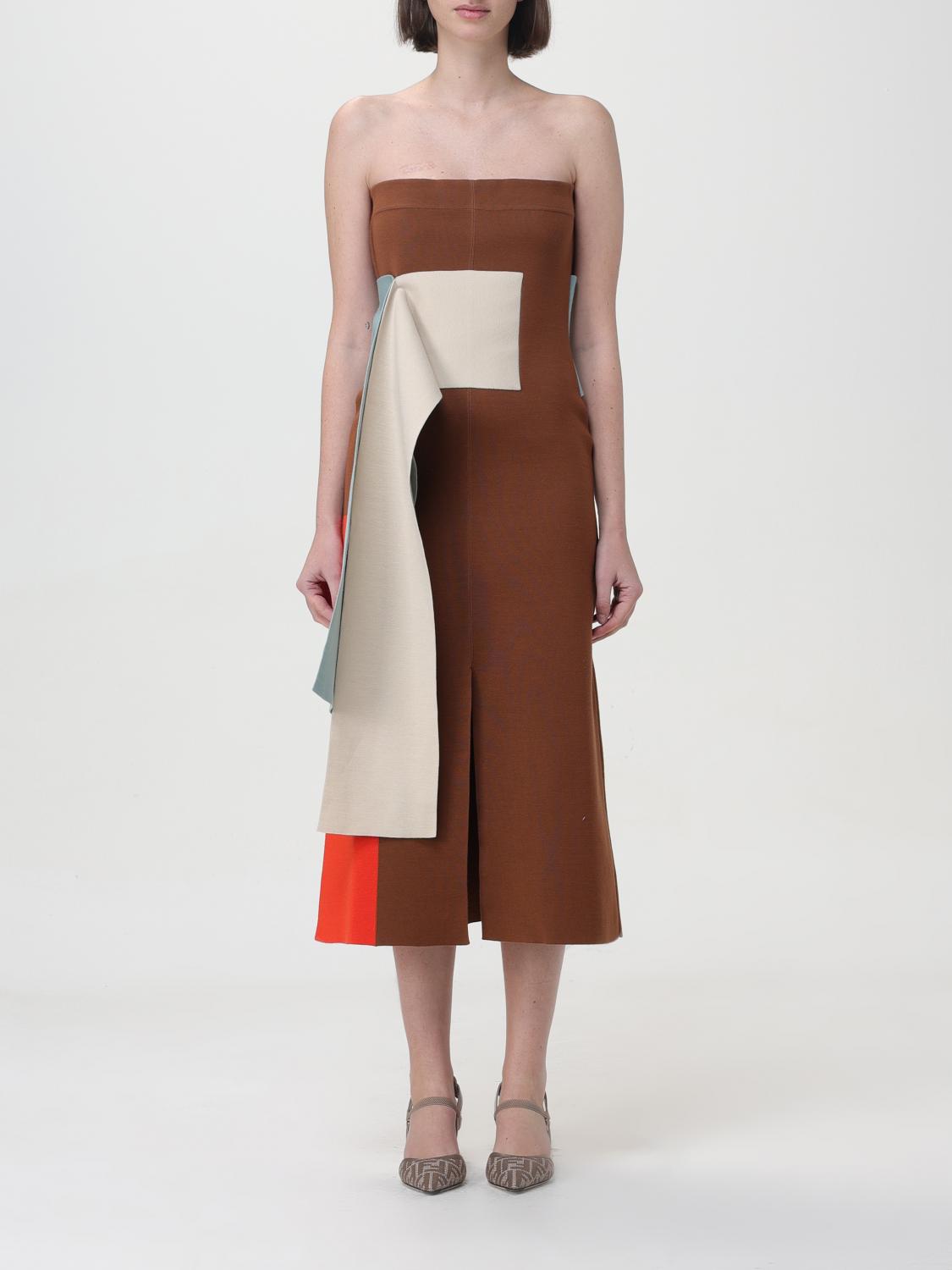 FENDI Dress FENDI Woman colour Beige