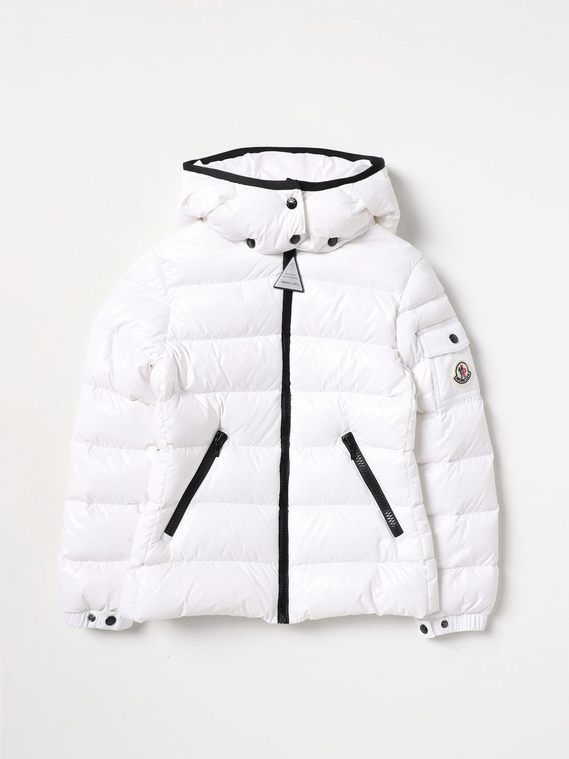 Moncler Jacket MONCLER Kids colour Yellow Cream