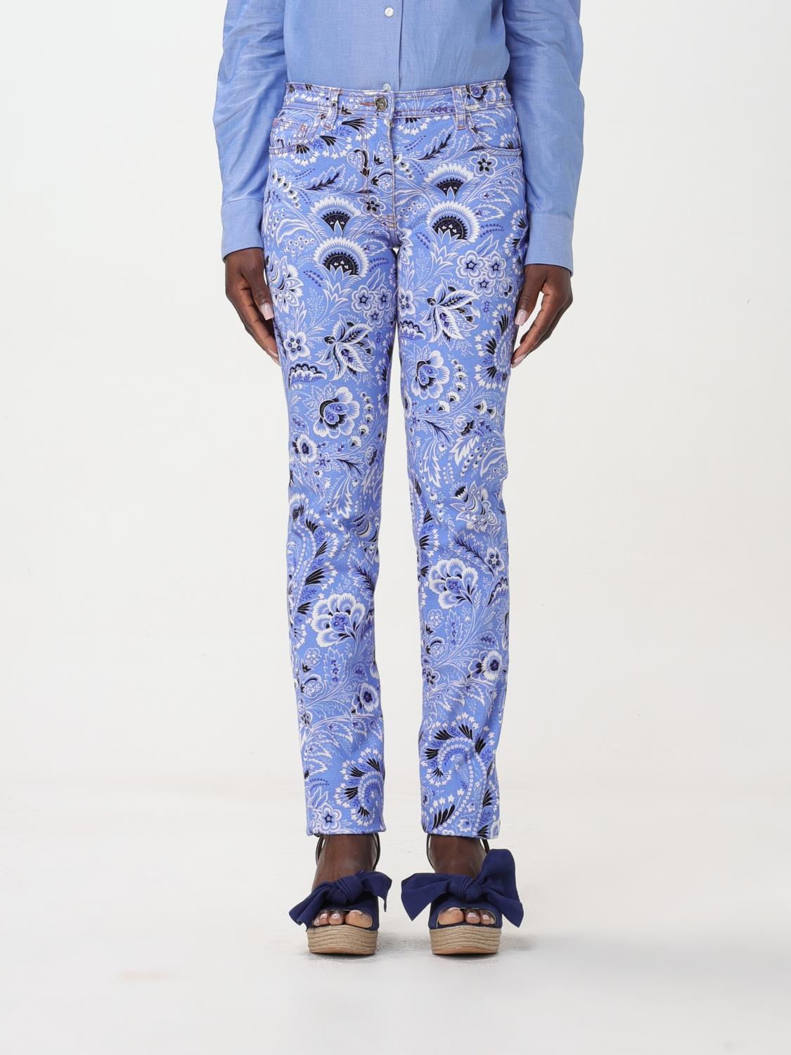 Etro Trousers ETRO Woman colour Blue