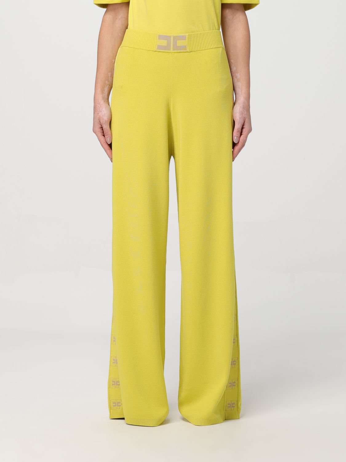 Elisabetta Franchi Trousers ELISABETTA FRANCHI Woman colour Yellow