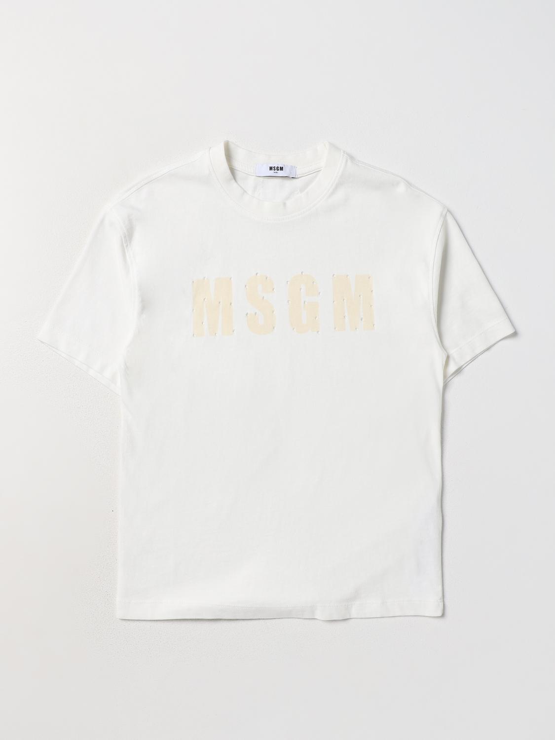 Msgm Kids T-Shirt MSGM KIDS Kids colour Cream