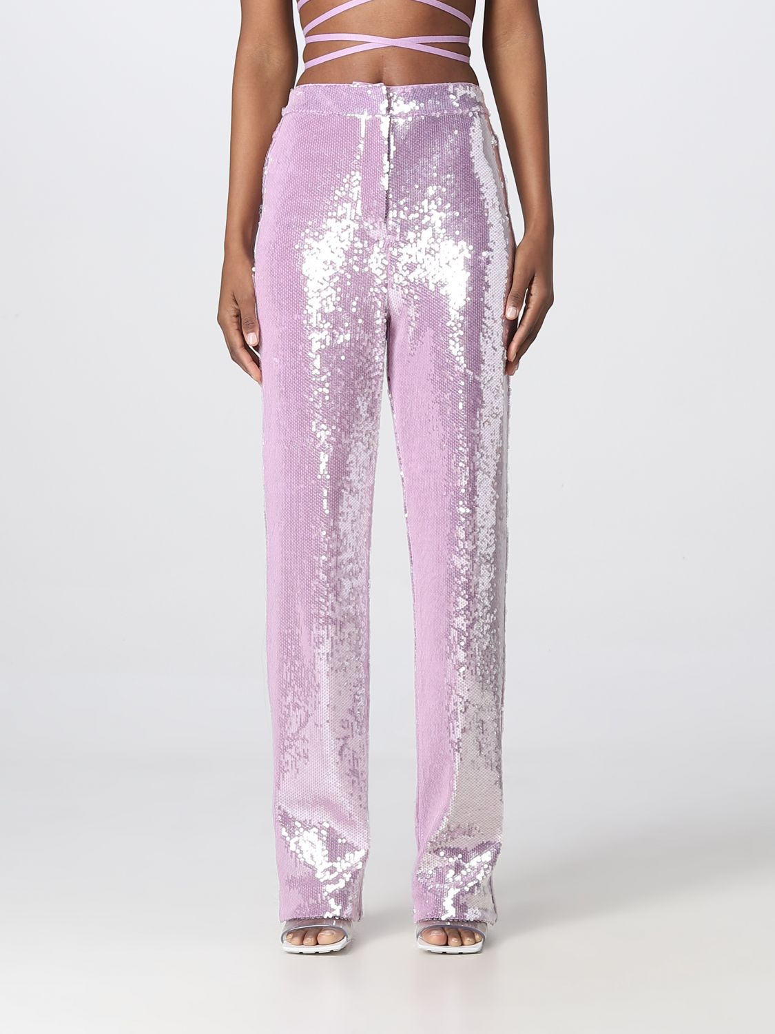 Rotate Trousers ROTATE Woman colour Lilac