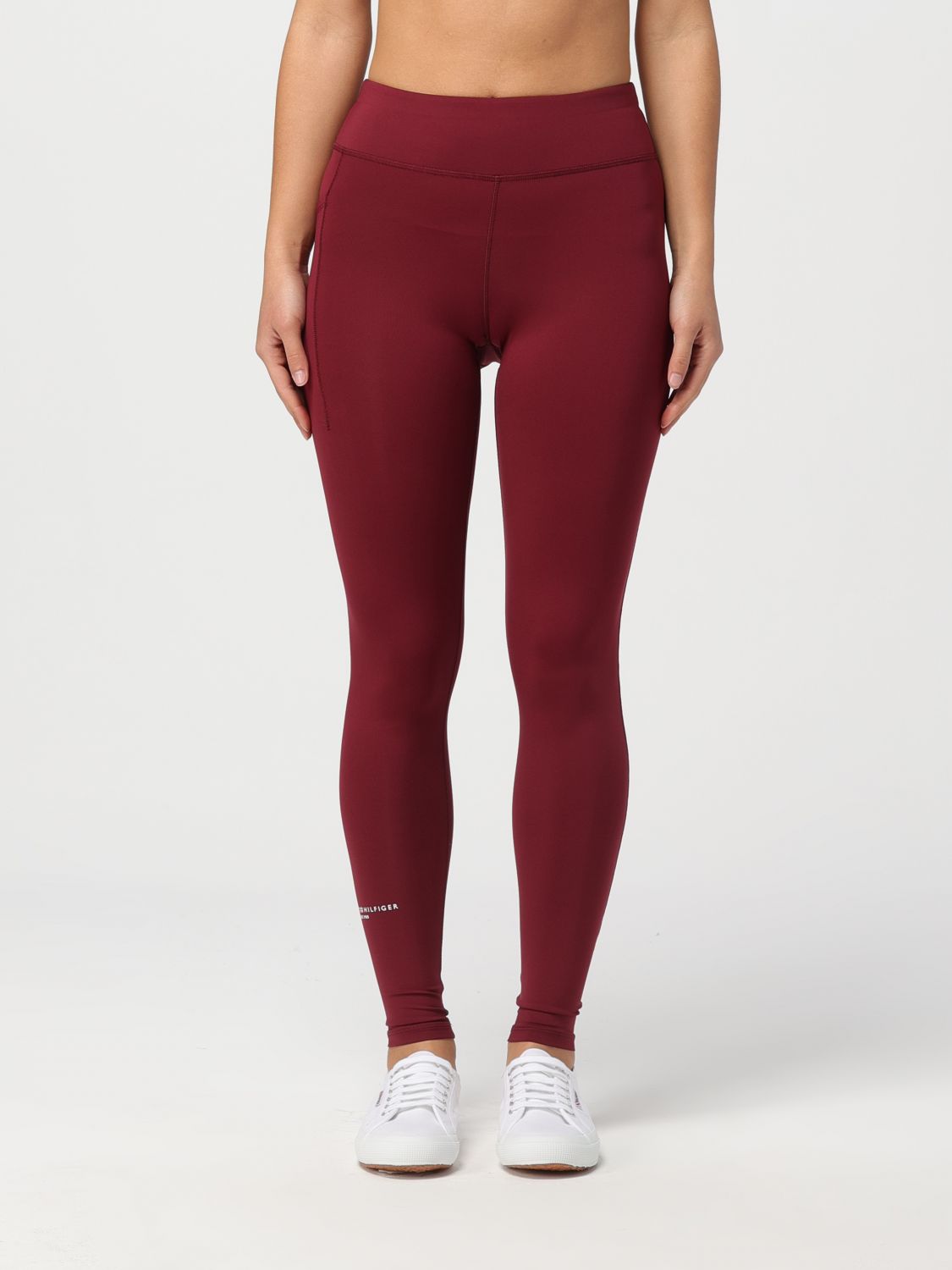 Tommy Hilfiger Trousers TOMMY HILFIGER Woman colour Burgundy