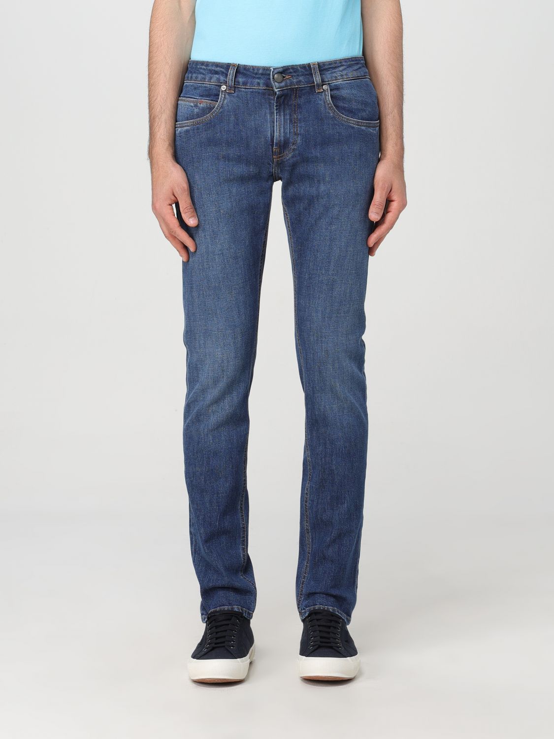 Fay Trousers FAY Men colour Denim