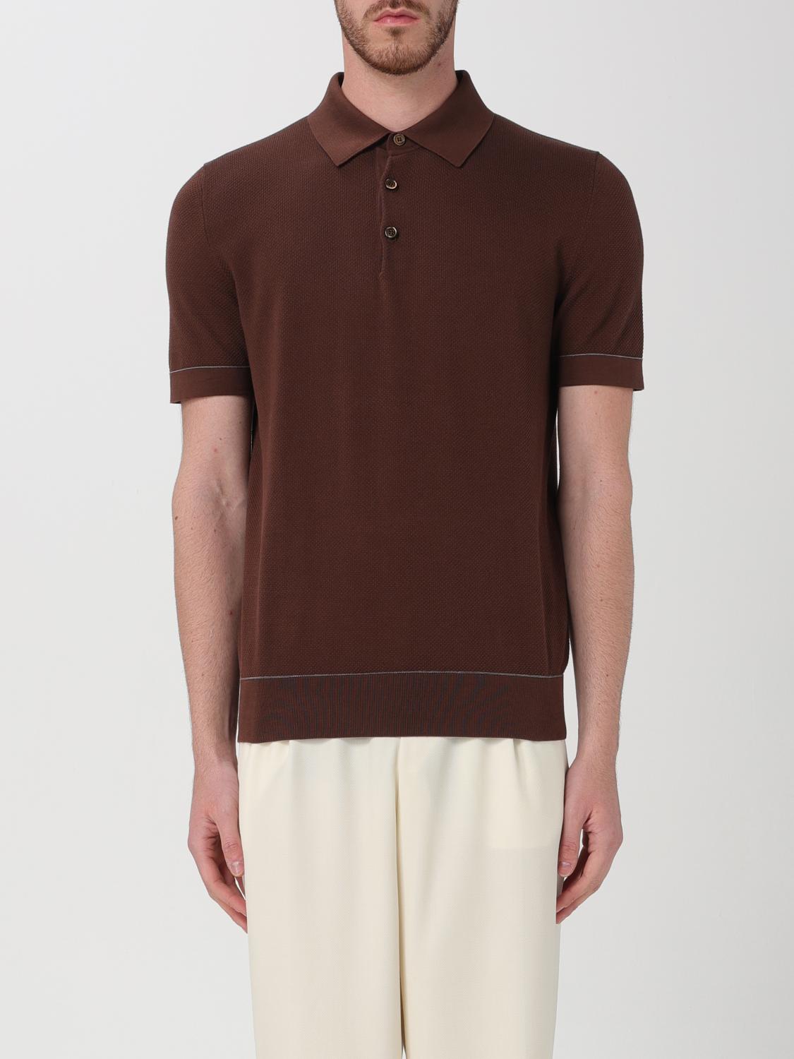 Brioni Polo Shirt BRIONI Men color Brown