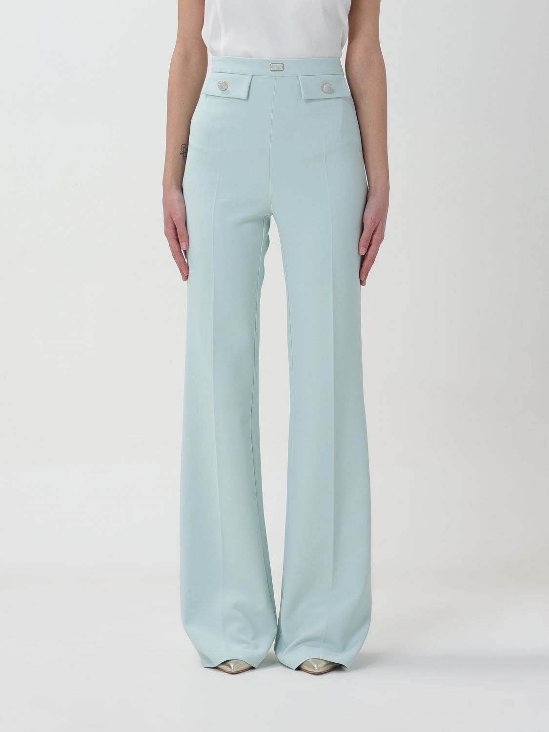 Elisabetta Franchi Trousers ELISABETTA FRANCHI Woman colour Water