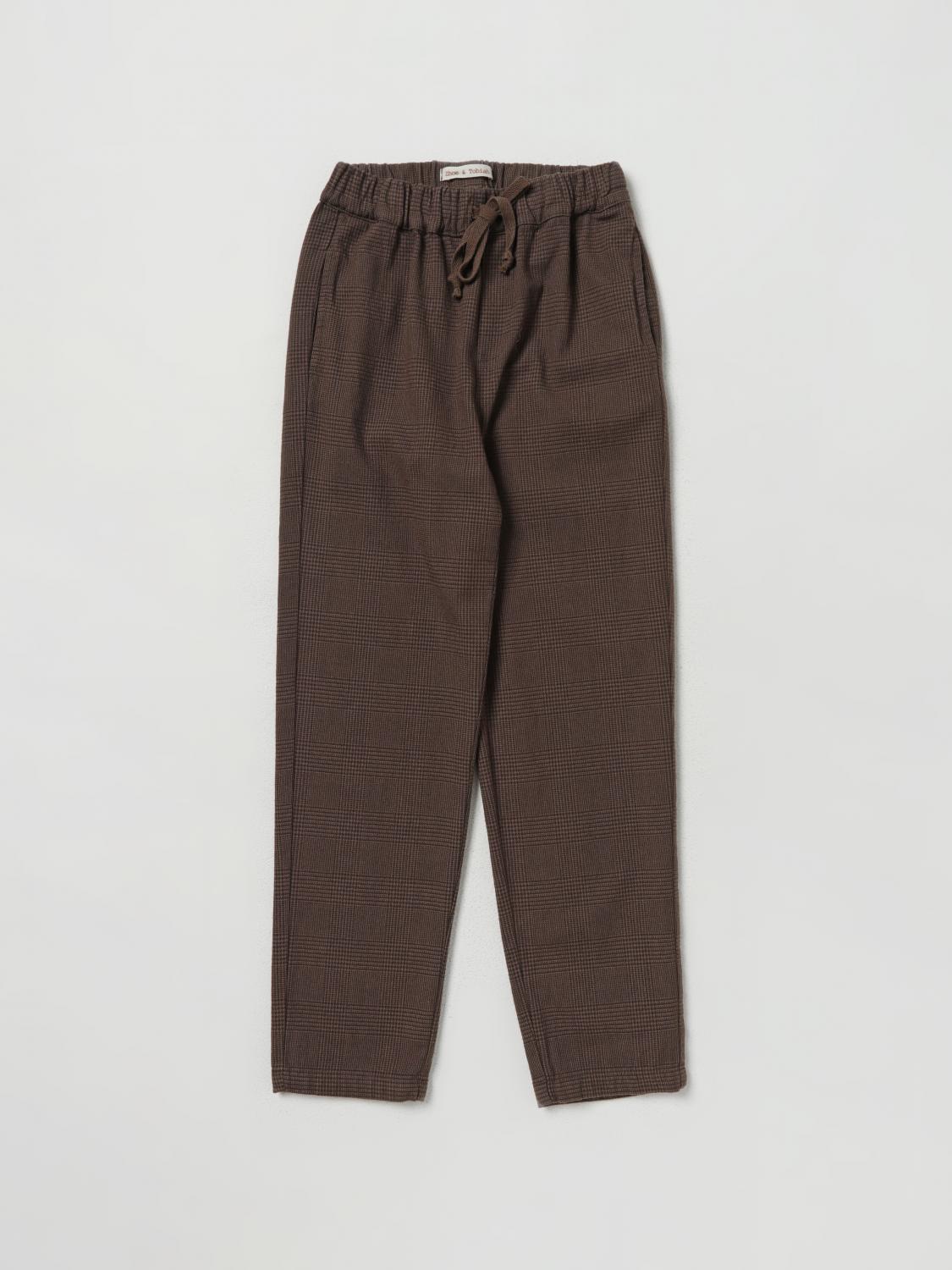 Zhoe & Tobiah Trousers ZHOE & TOBIAH Kids colour Brown