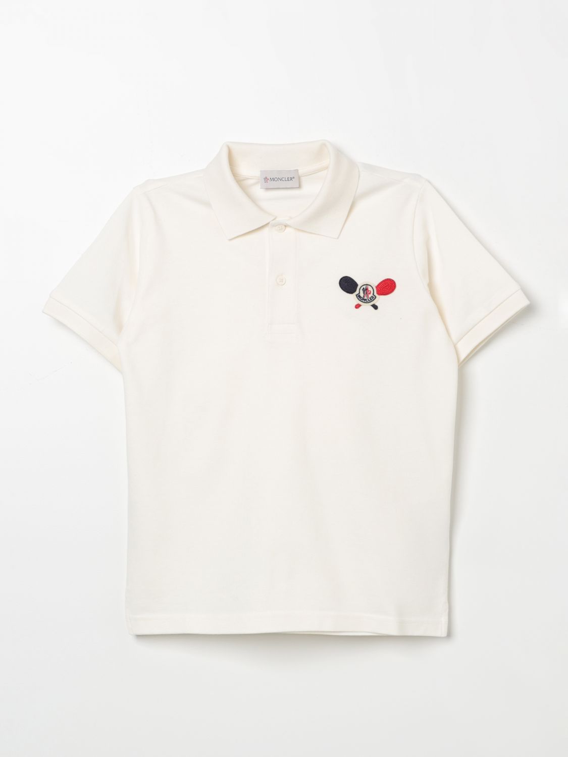 Moncler Polo Shirt MONCLER Kids colour Beige