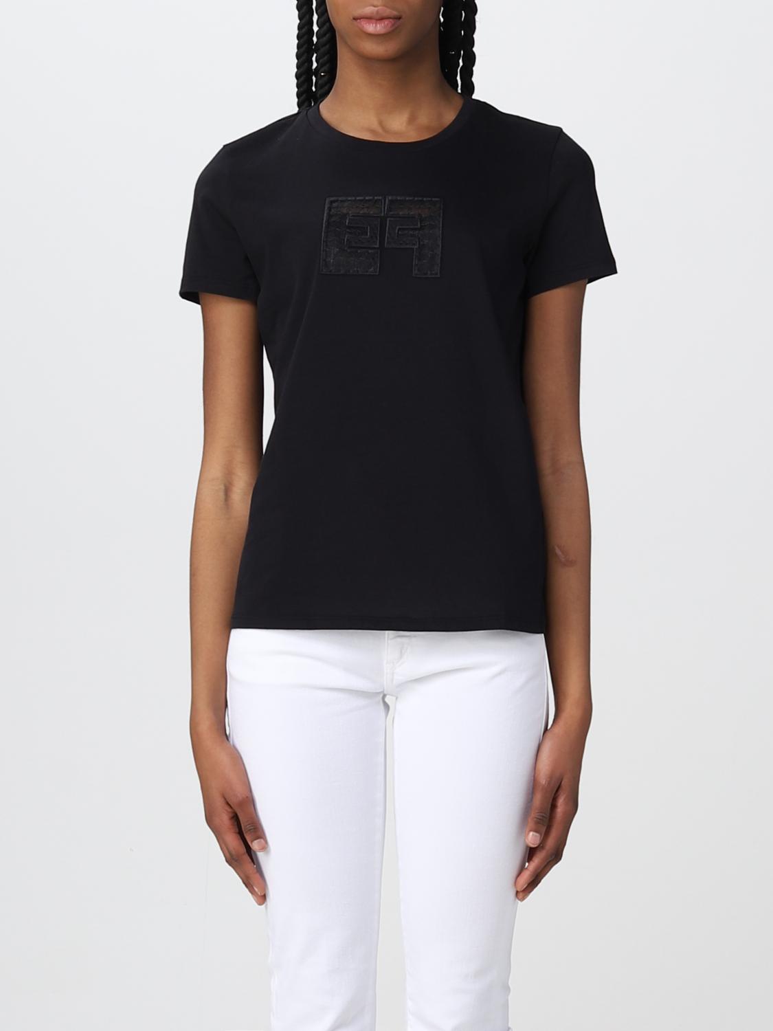 Elisabetta Franchi T-Shirt ELISABETTA FRANCHI Woman colour Black