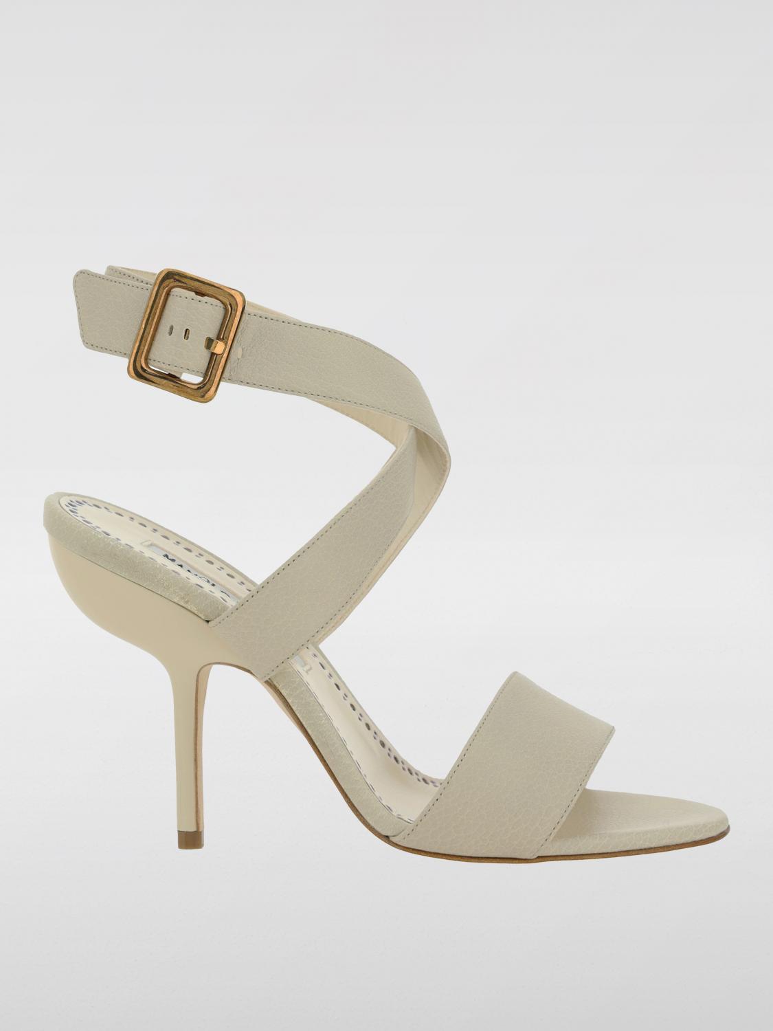 Manolo Blahnik Heeled Sandals MANOLO BLAHNIK Woman color Ivory