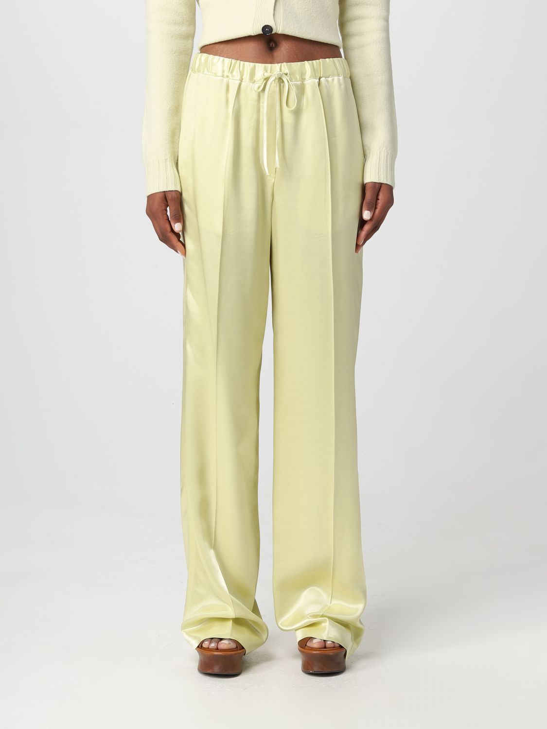 Jil Sander Trousers JIL SANDER Woman colour Green