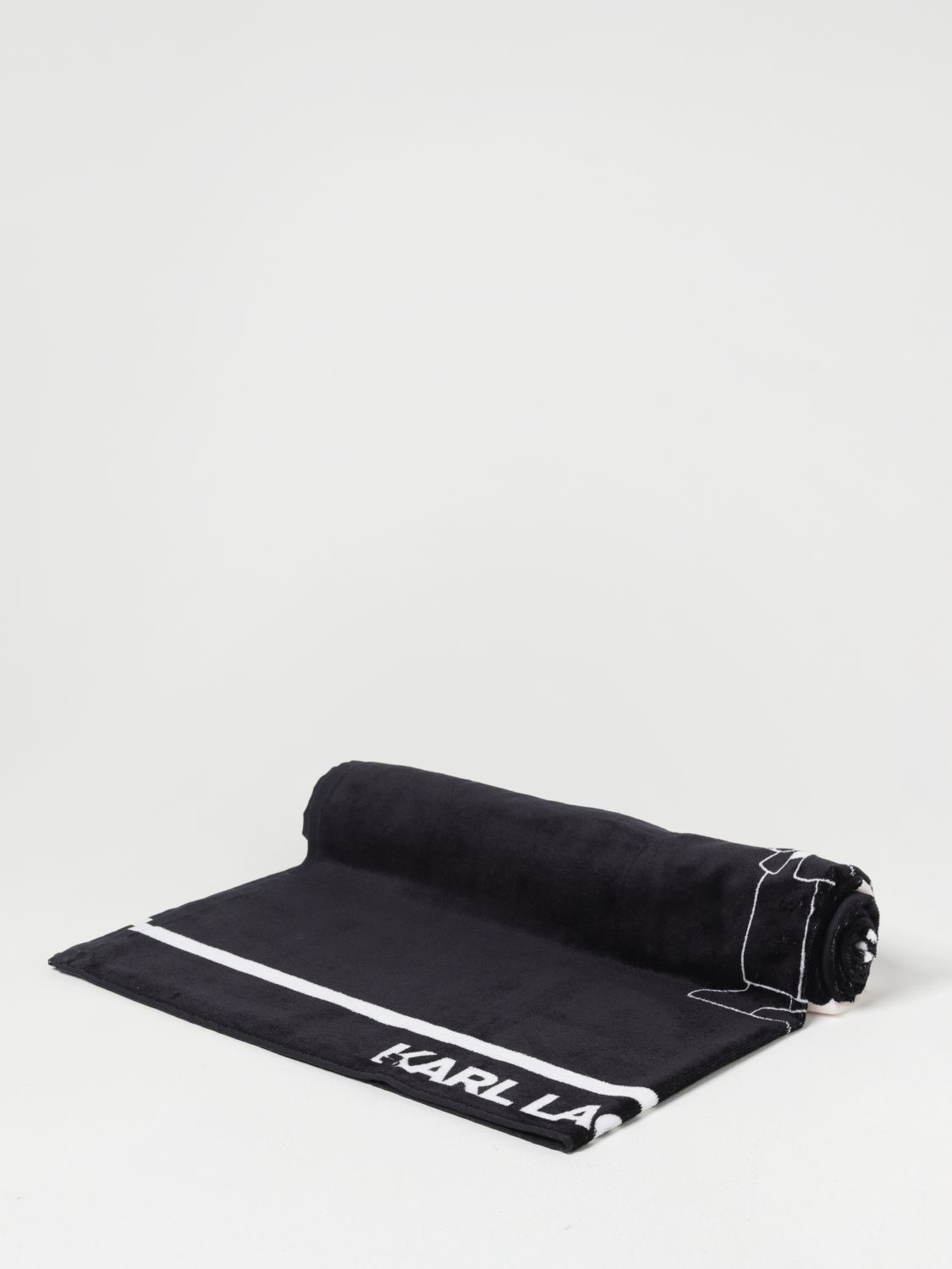 Karl Lagerfeld Beach Towel KARL LAGERFELD Woman colour Black